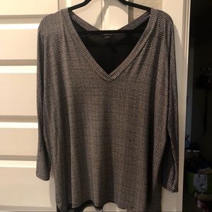 Double v-neck loose Jjill top